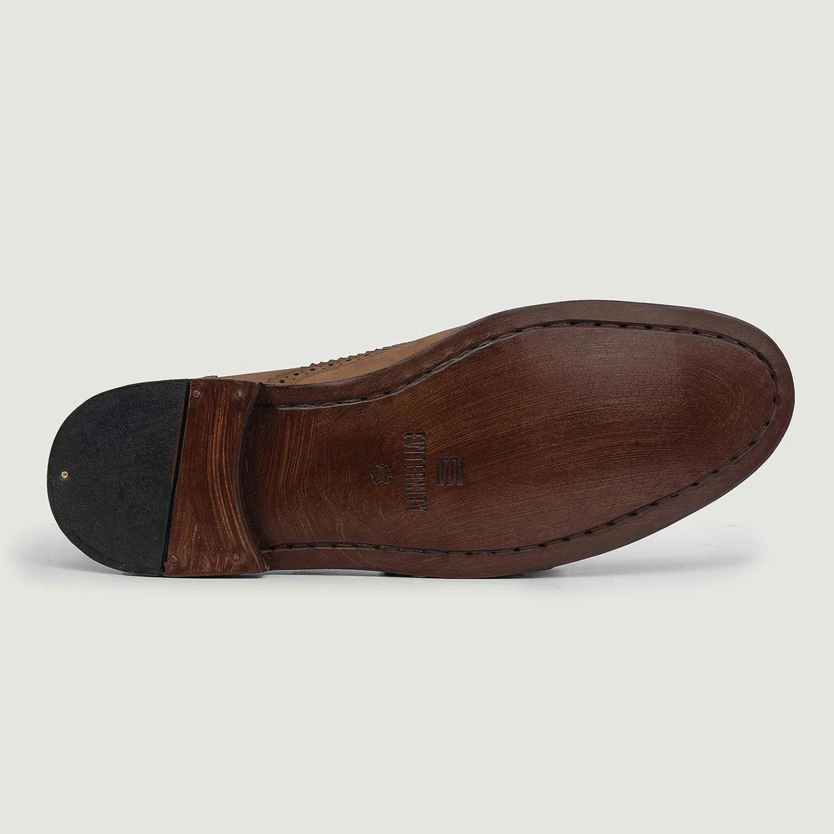 Cushioned Leather Insole & Ergonomic Arch Support Construction Detail