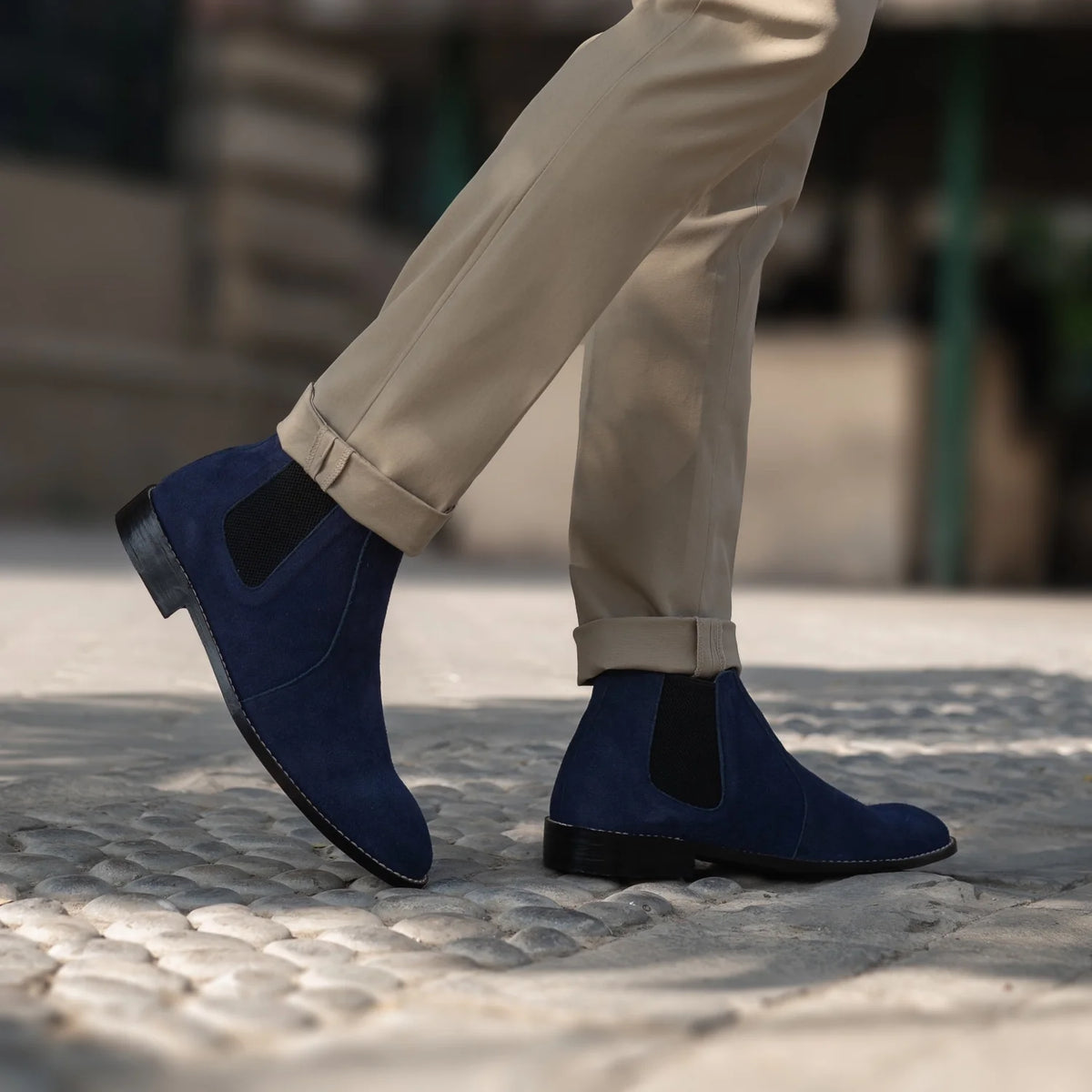 Styled On-Foot Perspective Demonstrating Ankle Fit & Silhouette on Model