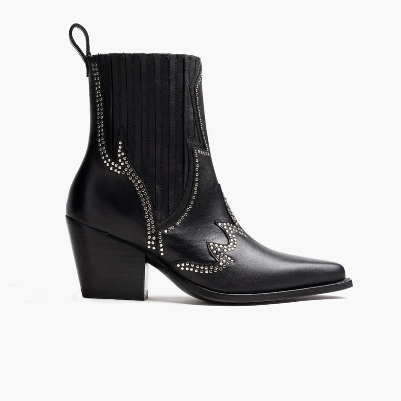 Icon Black Leather Boots