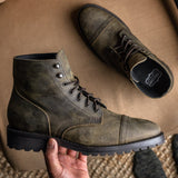 Styled On-Foot Perspective Demonstrating Ankle Fit & Silhouette on Model
