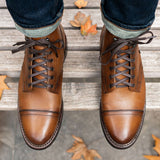 Styled On-Foot Perspective Demonstrating Ankle Fit & Silhouette on Model