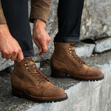 Styled On-Foot Perspective Demonstrating Ankle Fit & Silhouette on Model