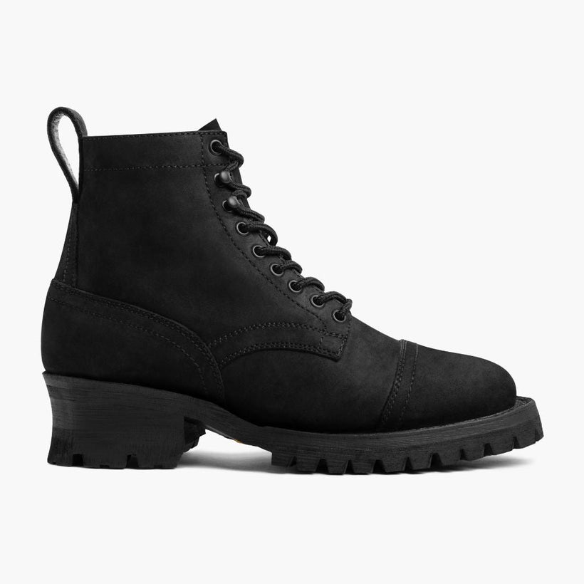 Challenger Black Matte Leather Boots