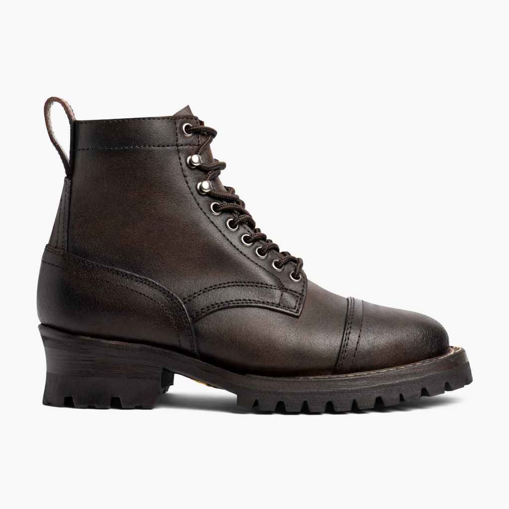 Classic Full-Grain leather Boots - Goodyear Welt Construction & Front Toe Box Detail