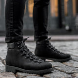 Styled On-Foot Perspective Demonstrating Ankle Fit & Silhouette on Model