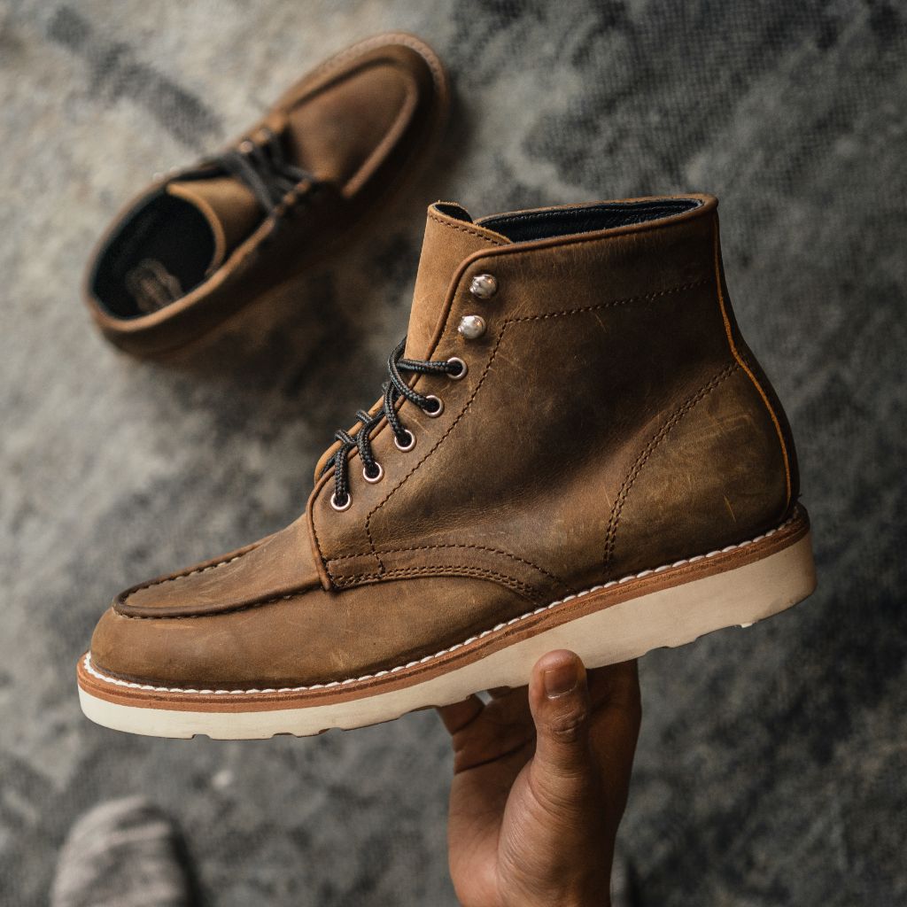 Styled On-Foot Perspective Demonstrating Ankle Fit & Silhouette on Model