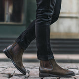 Styled On-Foot Perspective Demonstrating Ankle Fit & Silhouette on Model