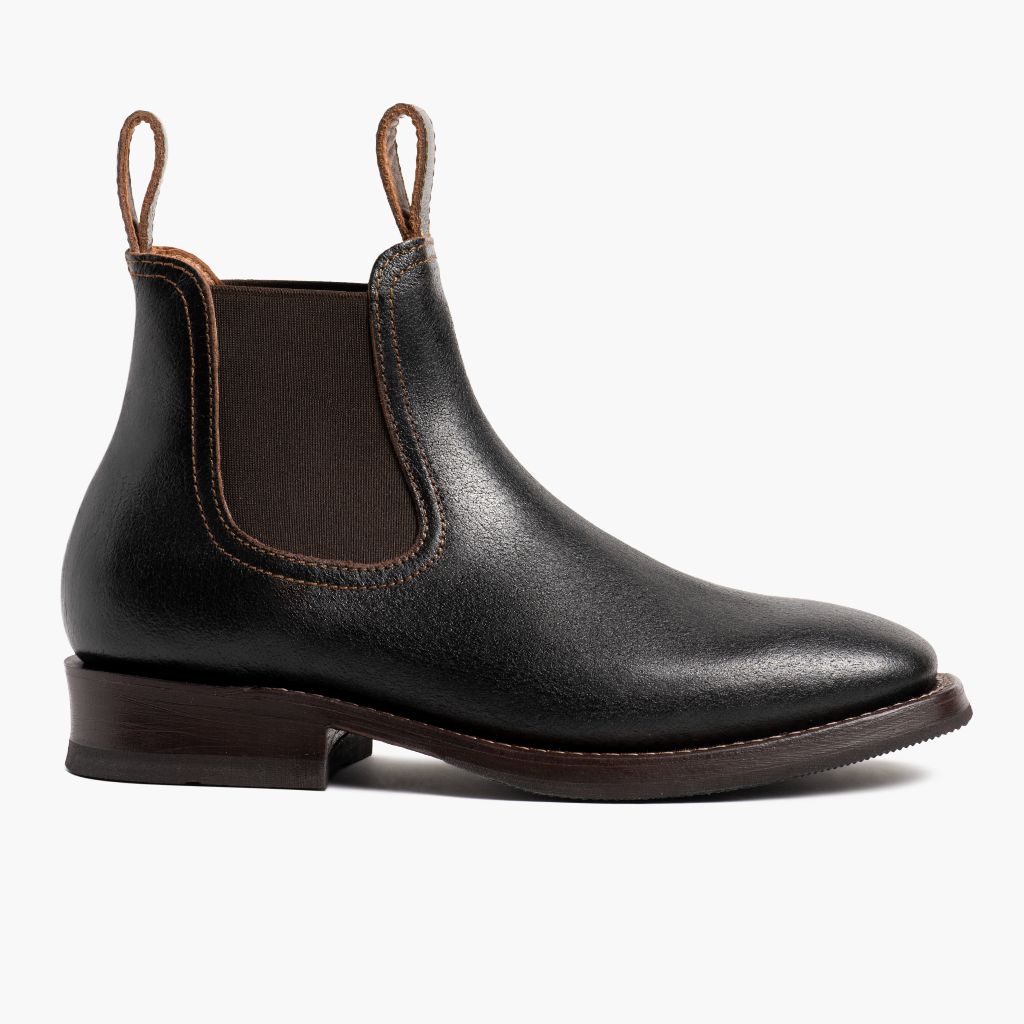 Classic Full-Grain leather Boots - Goodyear Welt Construction & Front Toe Box Detail