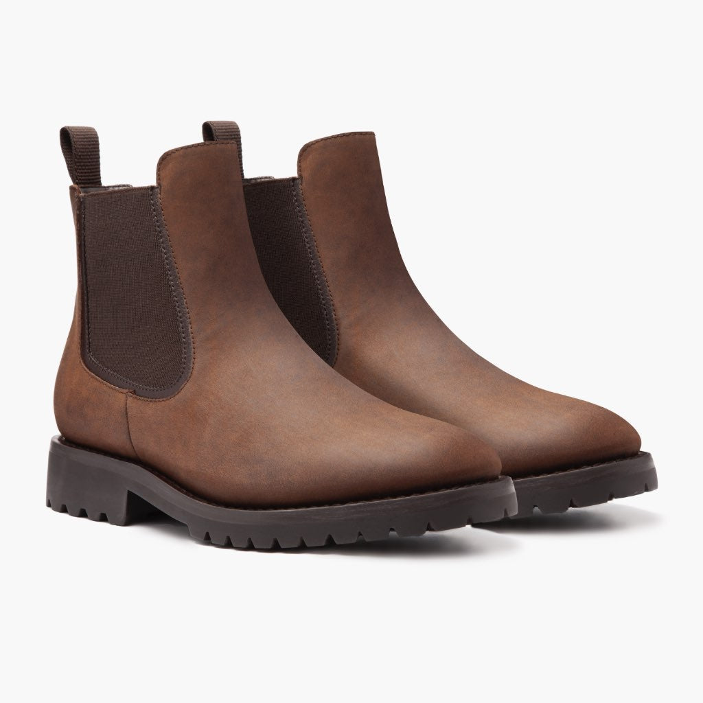 Legend Bourbon Leather Boots in Classic Full-Grain Leather - Lateral Side Profile View | Buy Online
