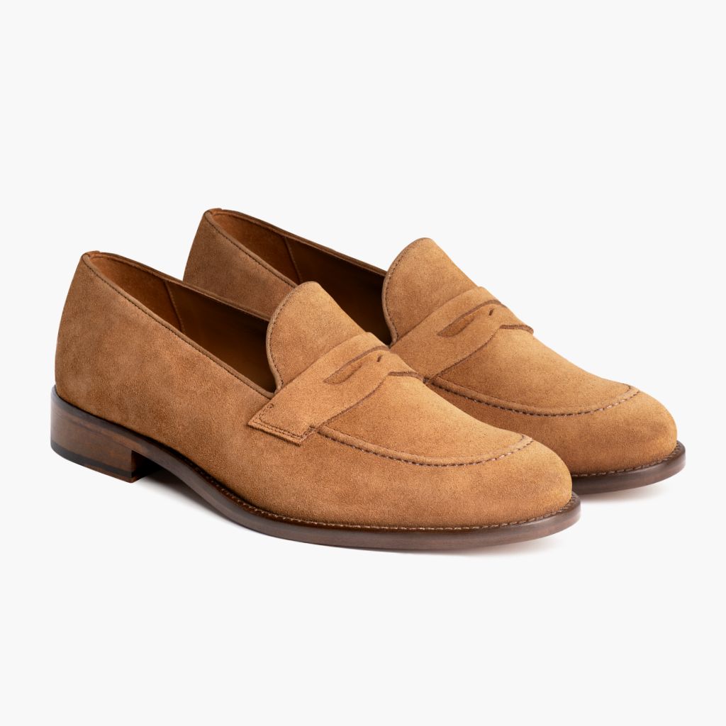 Lincoln Cider Leather Loafers in Classic Full-Grain Leather - Lateral Side Profile View | Buy Online