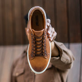 Top-Down Perspective Showing Lacing System & Tongue Craftsmanship