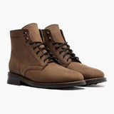 President Saddlewood Leather Boots For Men in Classic Full-Grain Leather - Lateral Side Profile View | Buy Online