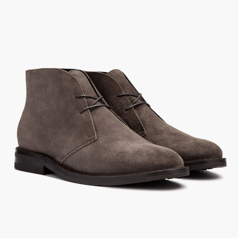 Scout Ash Leather Boots For Men in Classic Full-Grain Leather - Lateral Side Profile View | Buy Online