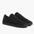 Premier Low Top Black Matte Leather Sneakers