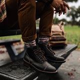 Authentic Full-Grain Leather Grain Depth & Pull-Up Patina Texture Detail