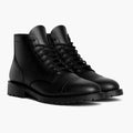 Vanguard Black Waxed Roughout Leather Boots