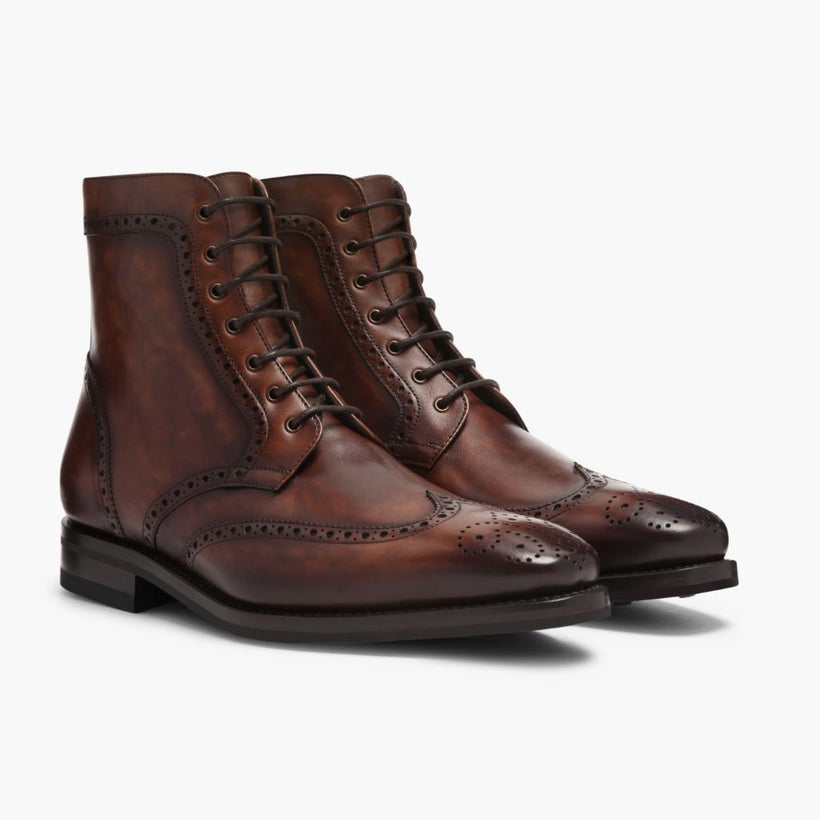 Wingtip Color #77 Leather Boots