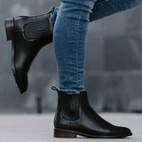 Styled On-Foot Perspective Demonstrating Ankle Fit & Silhouette on Model