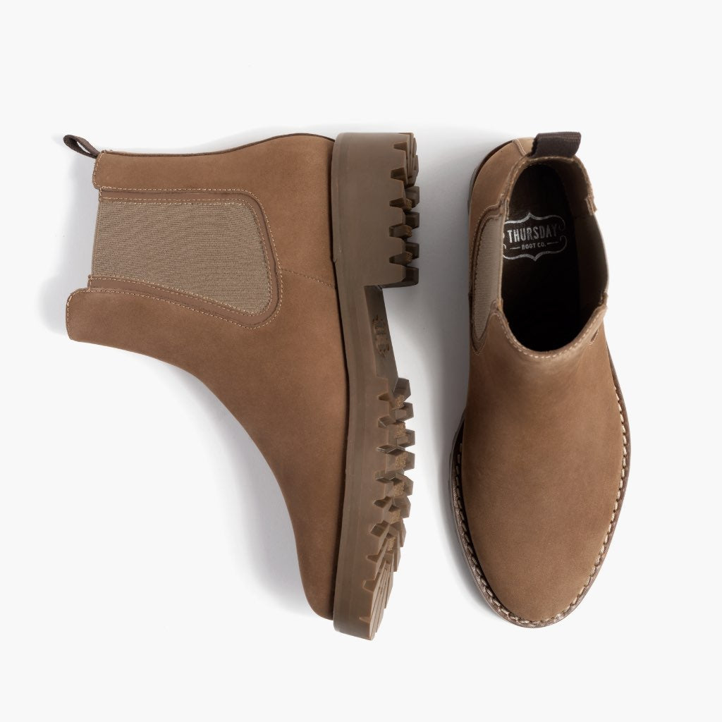Legend Pebble Leather Boots - Reinforced Heel Counter & Precision Double-Row Stitching Detail