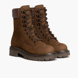 Tan Full-Grain leather Boots - Goodyear Welt Construction & Front Toe Box Detail