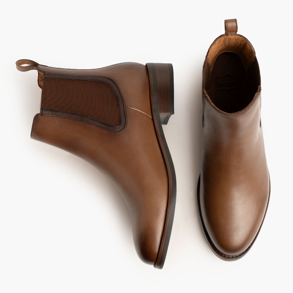 Duchess Amber Wheat Leather Boots - Reinforced Heel Counter & Precision Double-Row Stitching Detail