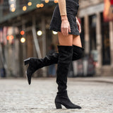Styled On-Foot Perspective Demonstrating Ankle Fit & Silhouette on Model