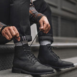 Authentic Full-Grain Leather Grain Depth & Pull-Up Patina Texture Detail