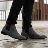 Styled On-Foot Perspective Demonstrating Ankle Fit & Silhouette on Model