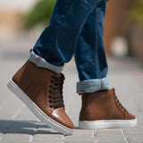 Styled On-Foot Perspective Demonstrating Ankle Fit & Silhouette on Model