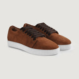 Authentic Goatskin Suede Grain Depth & Pull-Up Patina Texture Detail