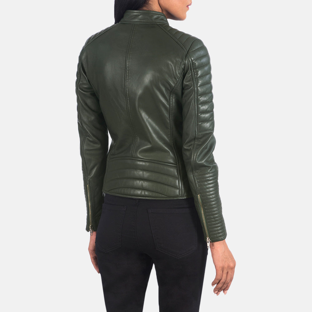 Authentic Sheepskin Leather with Semi-aniline Finish Grain Texture & Heavy-Duty Seam Stitching Detail