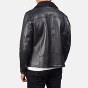 Authentic Sheepskin Leather with Semi-aniline Finish Grain Texture &amp; Heavy-Duty Seam Stitching Detail