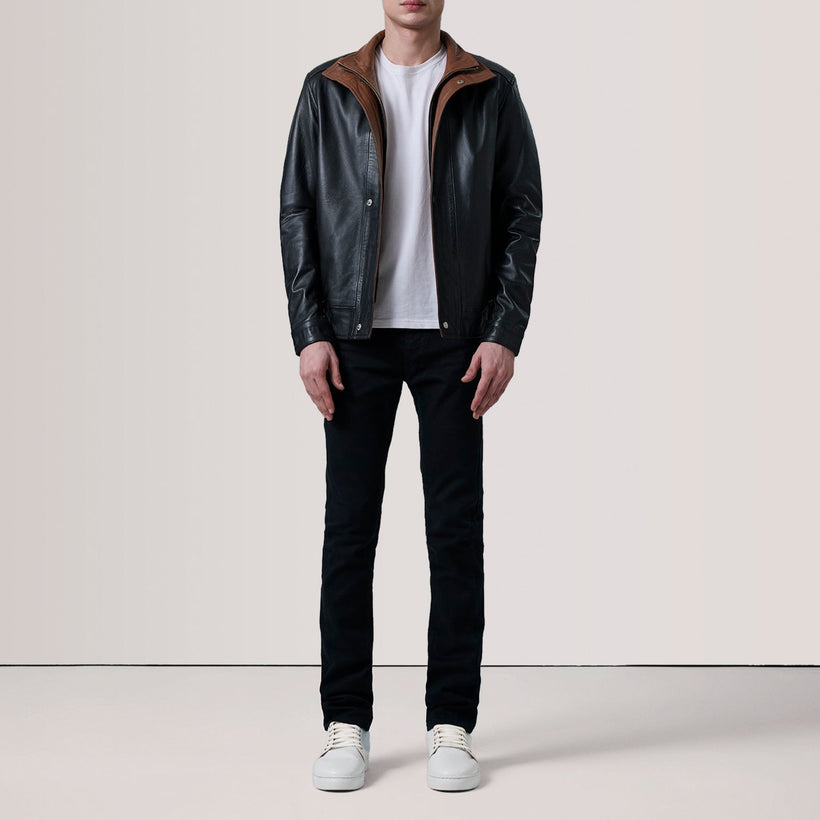 Alfred Leather Bomber Jacket