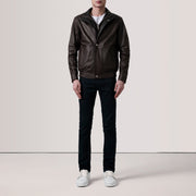 Alfred Leather Bomber Jacket – alternate product view 2