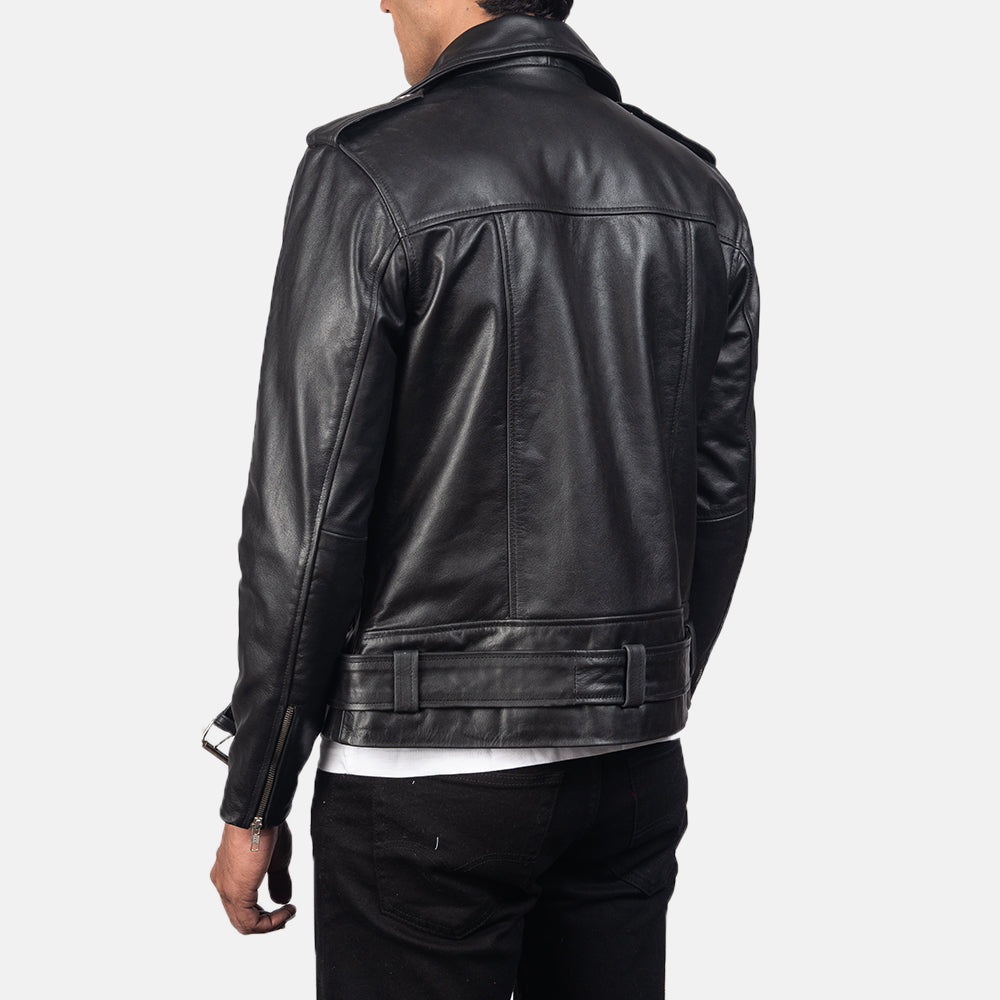 Authentic Cowhide Leather with Semi-aniline Finish Grain Texture & Heavy-Duty Seam Stitching Detail