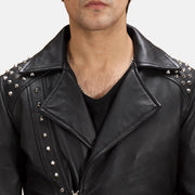 Authentic Sheepskin Leather with Semi-aniline Finish Grain Texture &amp; Heavy-Duty Seam Stitching Detail