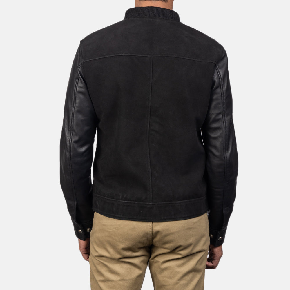 Authentic Goatskin Suede with Suede Finish Grain Texture &amp; Heavy-Duty Seam Stitching Detail