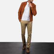 Blain Brown Bomber Jacket – alternate product view 4