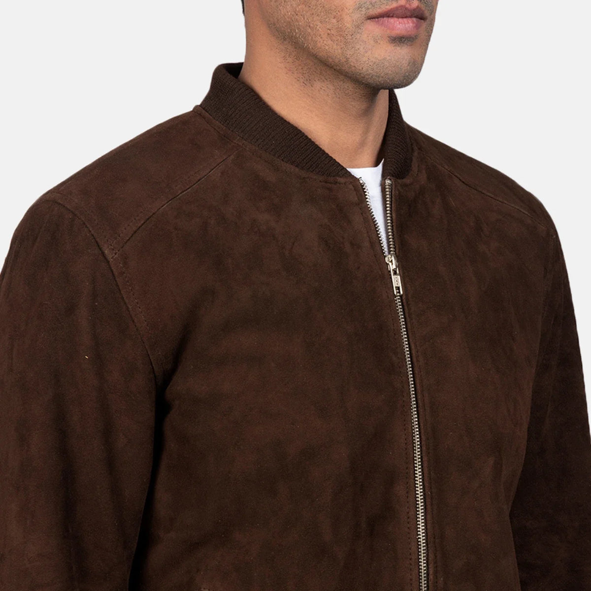 Blain Brown Bomber Jacket – alternate product view 6
