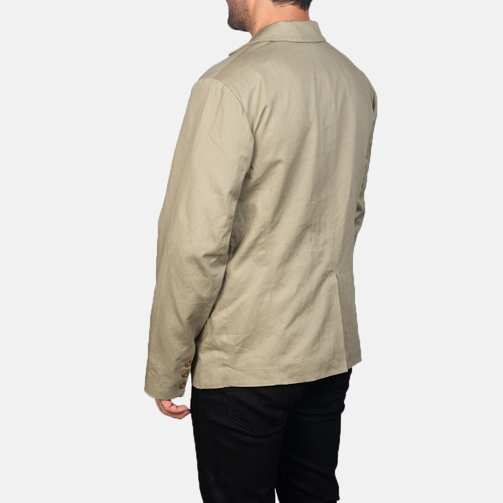 Authentic Poly-Cotton Grain Texture & Heavy-Duty Seam Stitching Detail