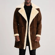 Charles Coat Brown Shearling Coat – alternate product view 1