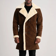 Charles Coat Brown Shearling Coat – alternate product view 4