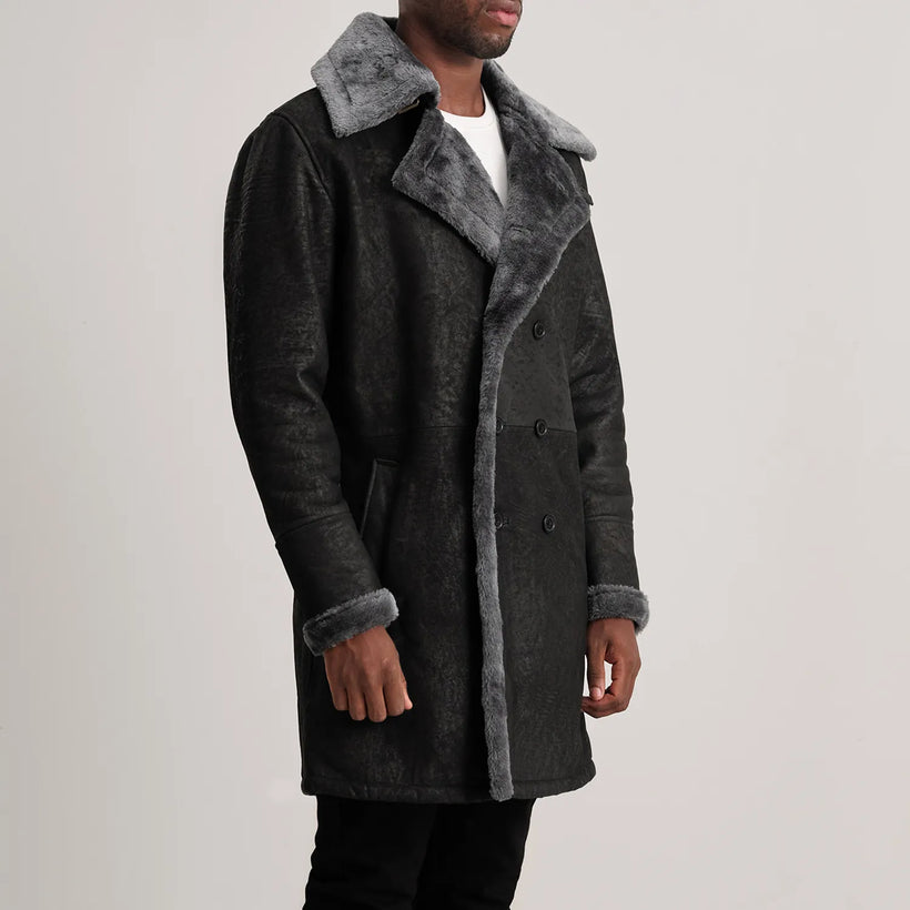 Charles Coat Brown Shearling Coat