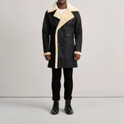 Charles Coat Brown Shearling Coat – alternate product view 3