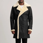Charles Coat Brown Shearling Coat – alternate product view 4