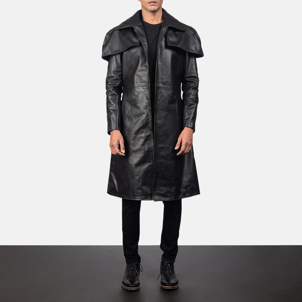 Authentic Cowhide Leather with Semi-aniline Finish Grain Texture &amp; Heavy-Duty Seam Stitching Detail