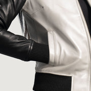 Authentic Sheepskin Leather with Aniline Finish Grain Texture &amp; Heavy-Duty Seam Stitching Detail