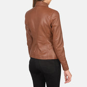 Authentic Sheepskin Leather with Semi-aniline Finish Grain Texture &amp; Heavy-Duty Seam Stitching Detail