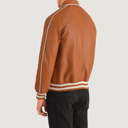 Authentic Sheepskin Leather with Semi-aniline Finish Grain Texture &amp; Heavy-Duty Seam Stitching Detail