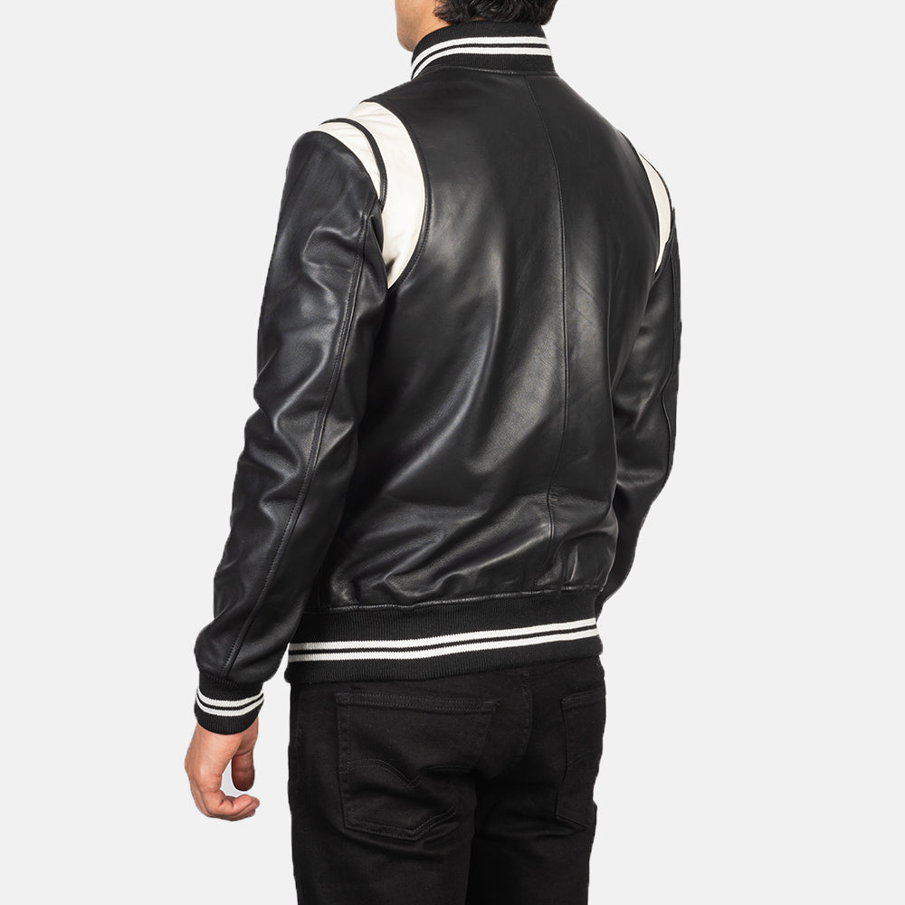 Authentic Sheepskin Leather with Semi-aniline Finish Grain Texture &amp; Heavy-Duty Seam Stitching Detail
